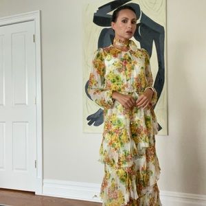 Zimmerman floral midi dress 0